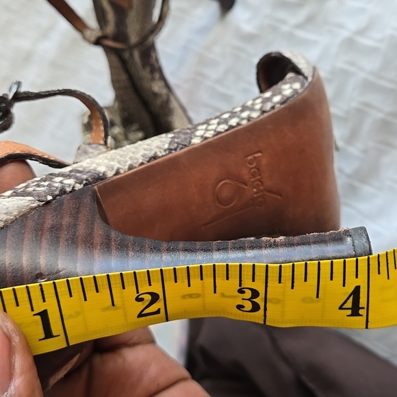 Bacio 61 Snake Print High Heels Size 8.5 Boho Bohemian - Picture 7 of 9